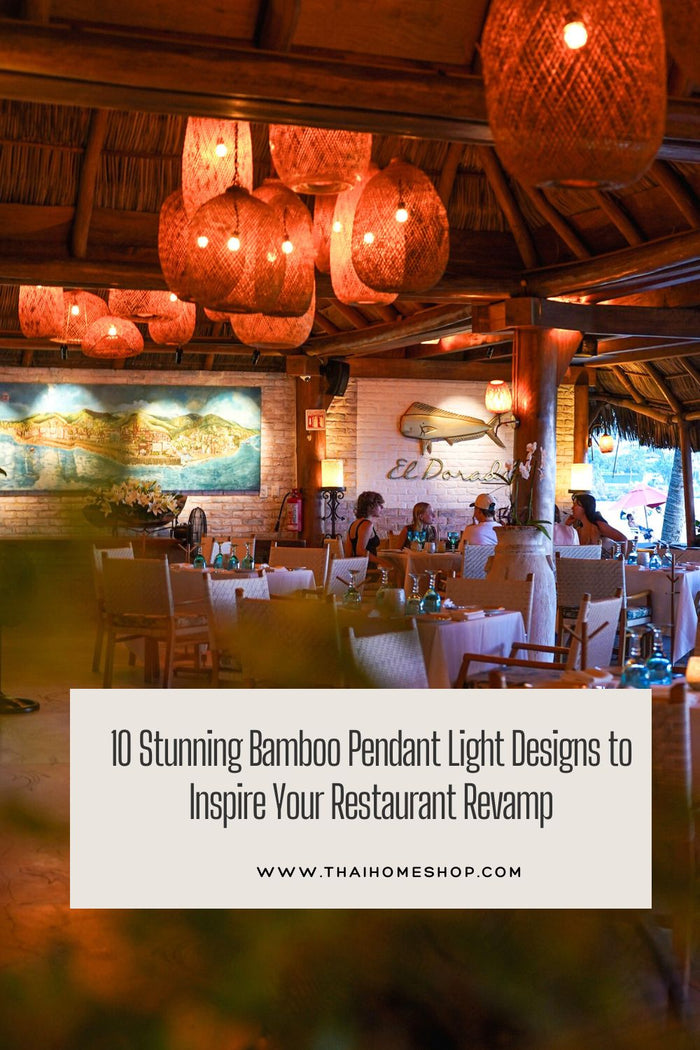 10 impresionantes diseños de lámparas colgantes de bambú para inspirar la renovación de tu restaurante