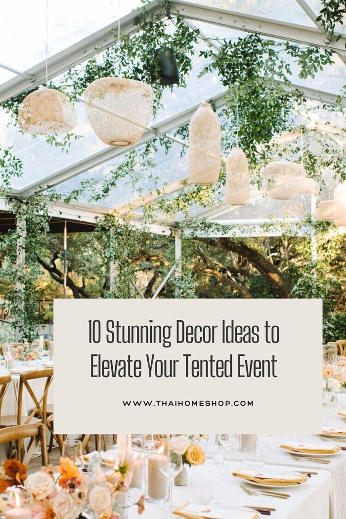 10 impresionantes ideas de decoración para realzar su evento en tiendas de campaña