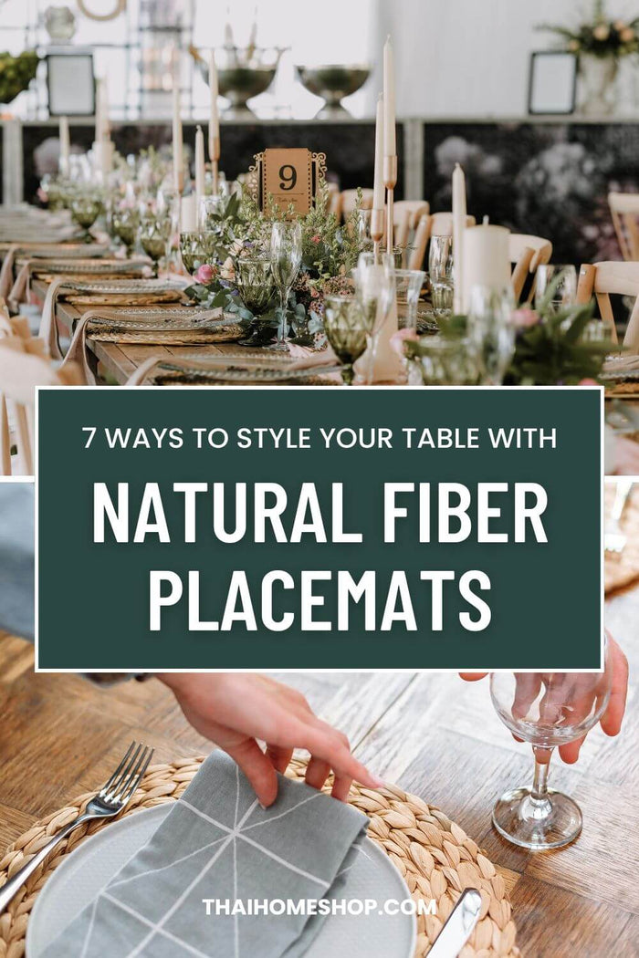 7 Möglichkeiten, Ihren Tisch mit Platzsets aus Naturfasern zu gestalten
