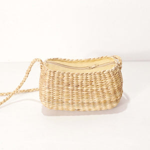 وانالي – حقيبة كروس بودي من القش المنسوج يدوياً