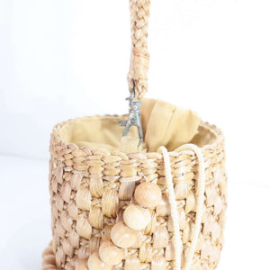 حزام حقيبة يد من القش