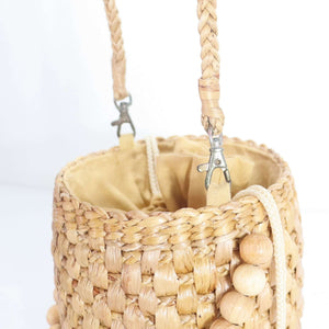 حزام حقيبة يد من القش