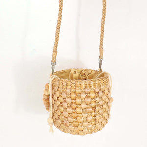 حزام حقيبة يد من القش