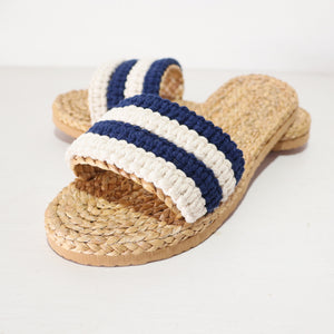 Ranee - Macramé straw shoes