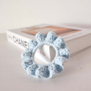 Green Layer - HAND CROCHET SCRUNCHIES