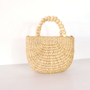 Lanee – Tasche aus Stroh mit Tragegriff oben