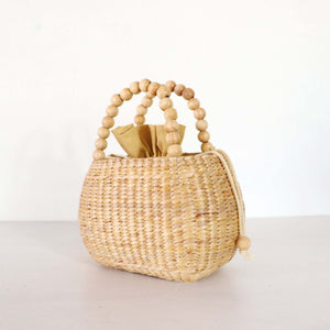 Laranee - Straw Top Handle Bag