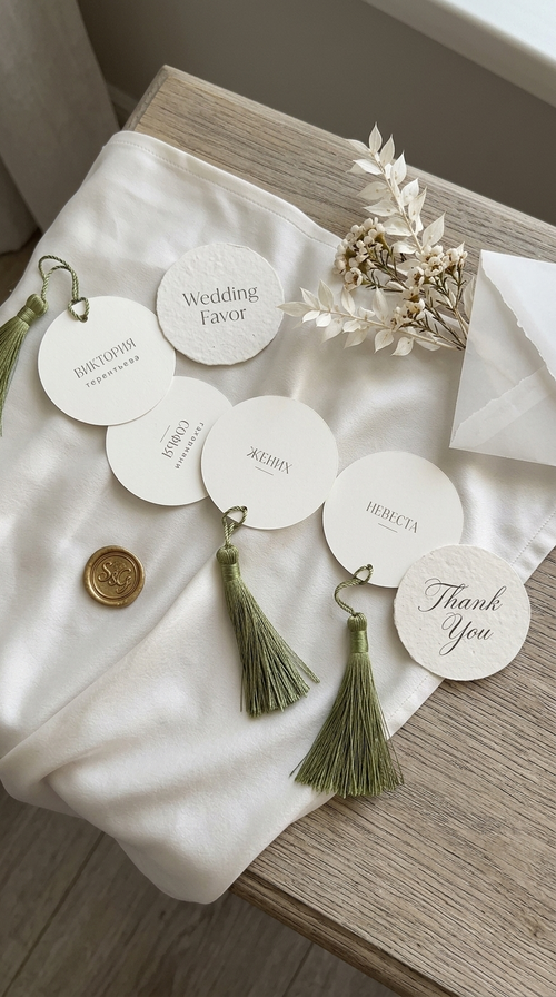 Custom Wedding Favor and Thank You Tags, Wholesale, Sizes Small-XL