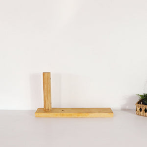 Wall sconce wood base