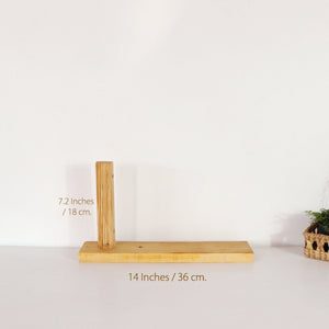 Wall sconce wood base