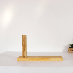 Wall sconce wood base