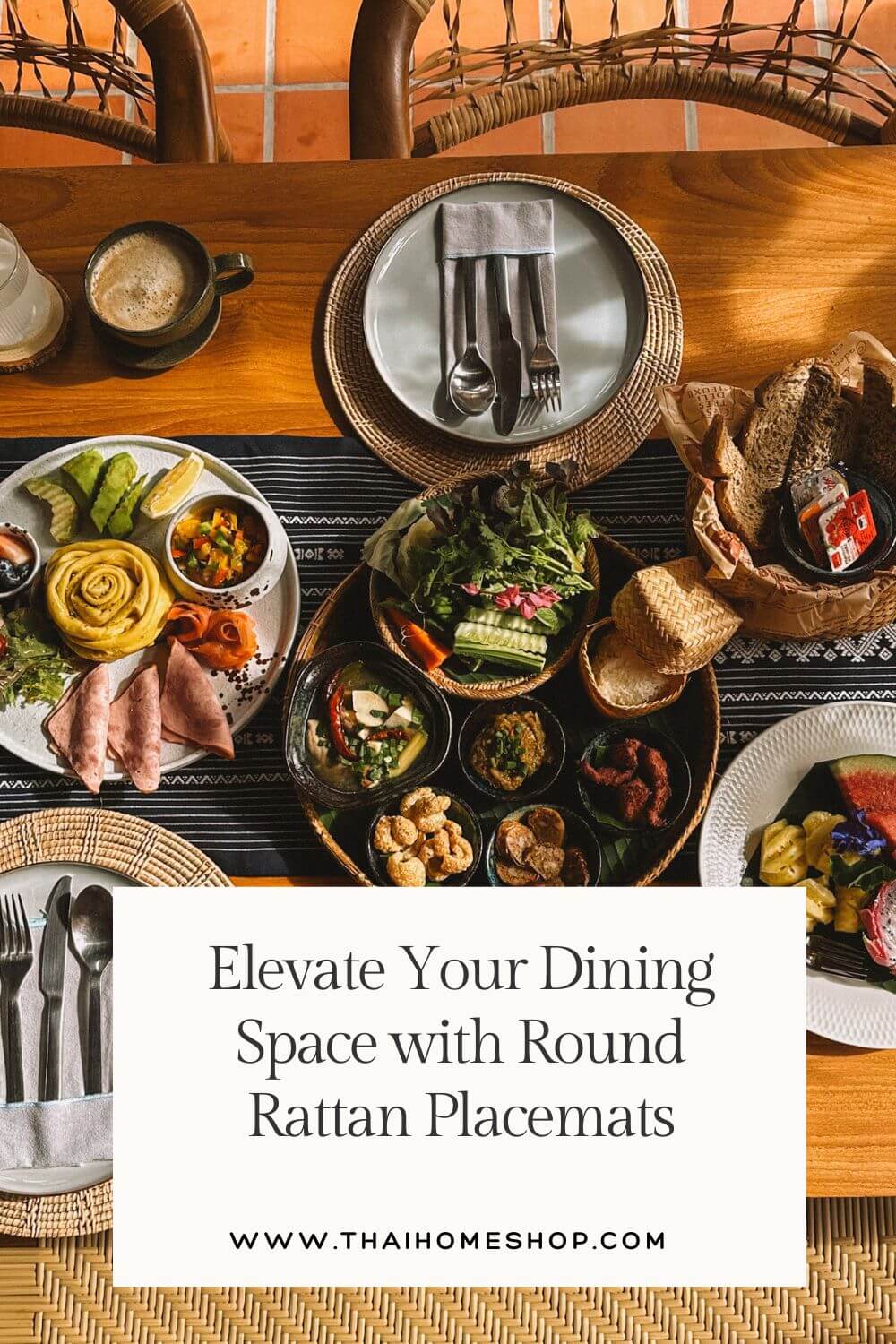 Elevate Your Dining Space with Round Rattan Placemats