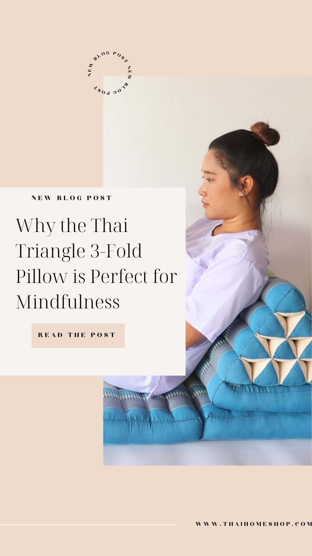 Meditation Made Comfortable: Why the Thai Triangle 3-Fold Pillow is Perfect for Mindfulness