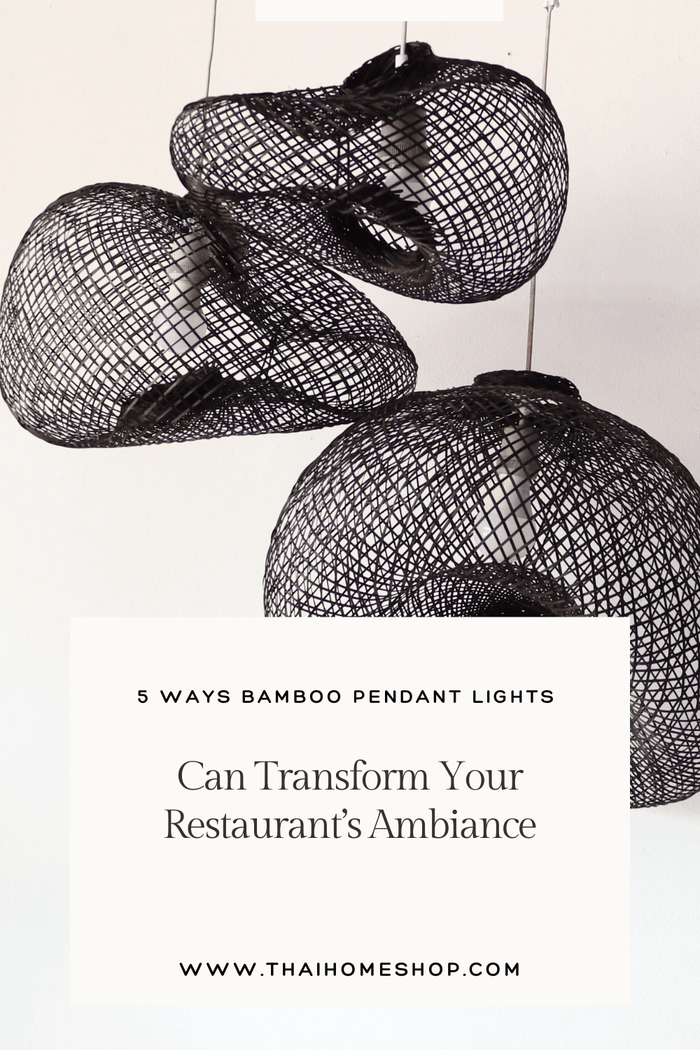 5 formas en que las luces colgantes de bambú pueden transformar el ambiente de su restaurante