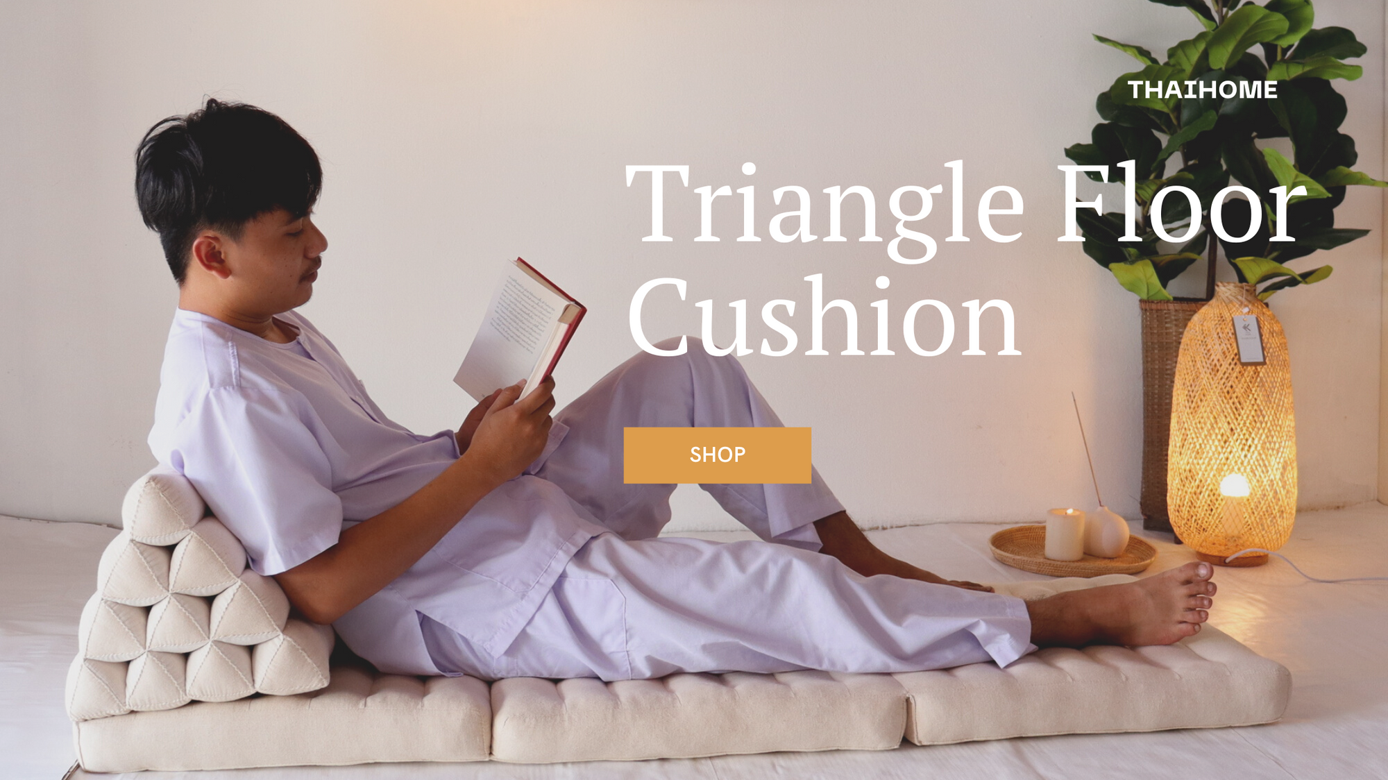 Triangle Floor Cushion by THAIHOME