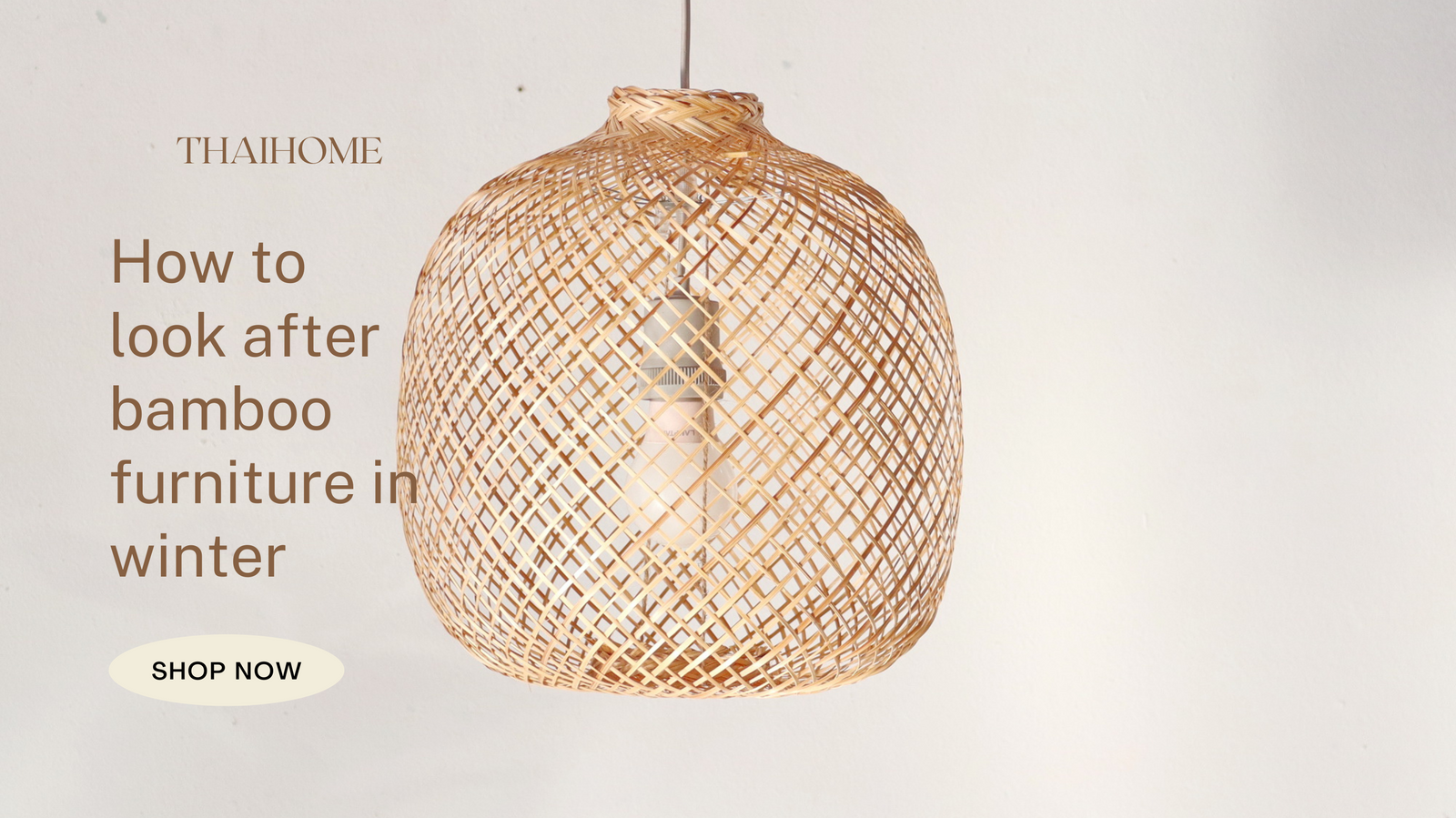 How to look after bamboo furniture in winter