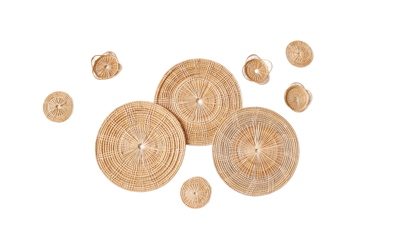 DIY Rattan Wall Hanging Look