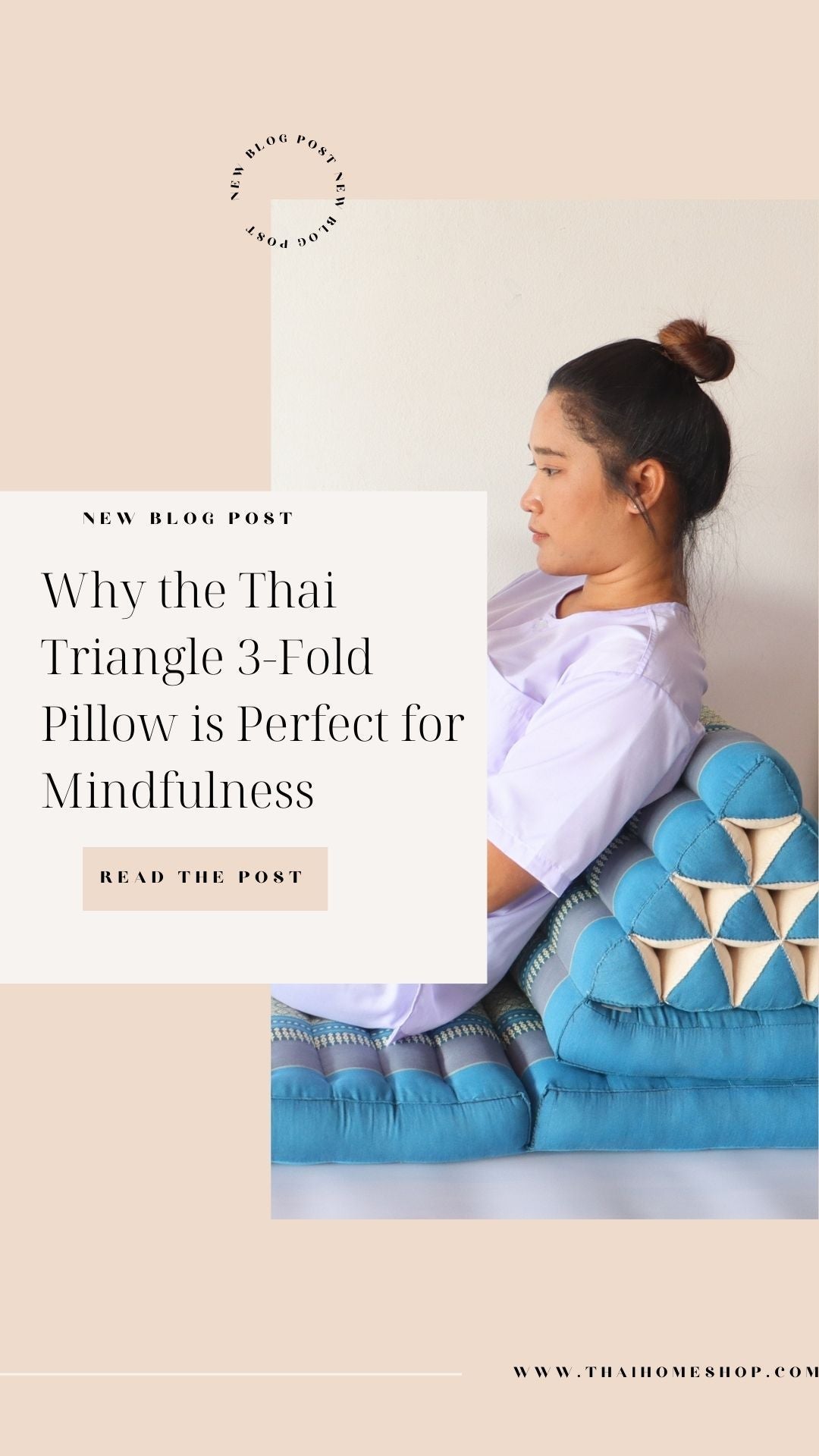 Meditation Made Comfortable: Why the Thai Triangle 3-Fold Pillow is Perfect for Mindfulness