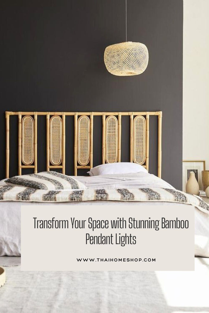 Transforme su espacio con impresionantes luces colgantes de bambú