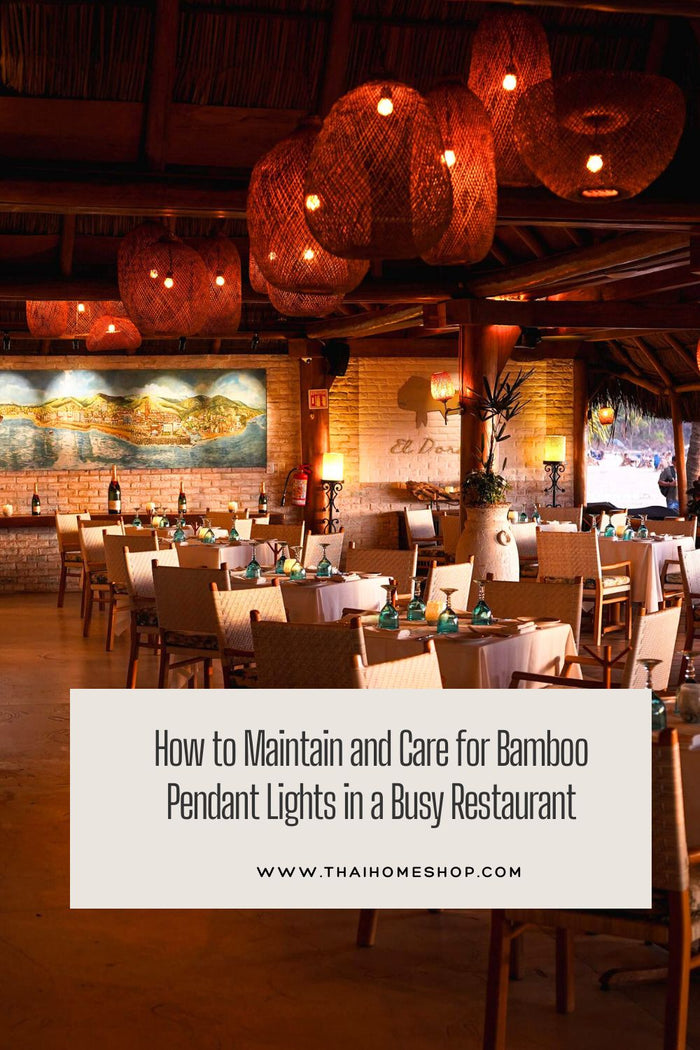 Cómo mantener y cuidar las luces colgantes de bambú en un restaurante concurrido