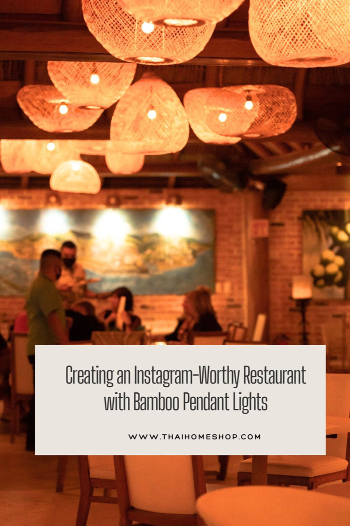 Creando un restaurante digno de Instagram con luces colgantes de bambú