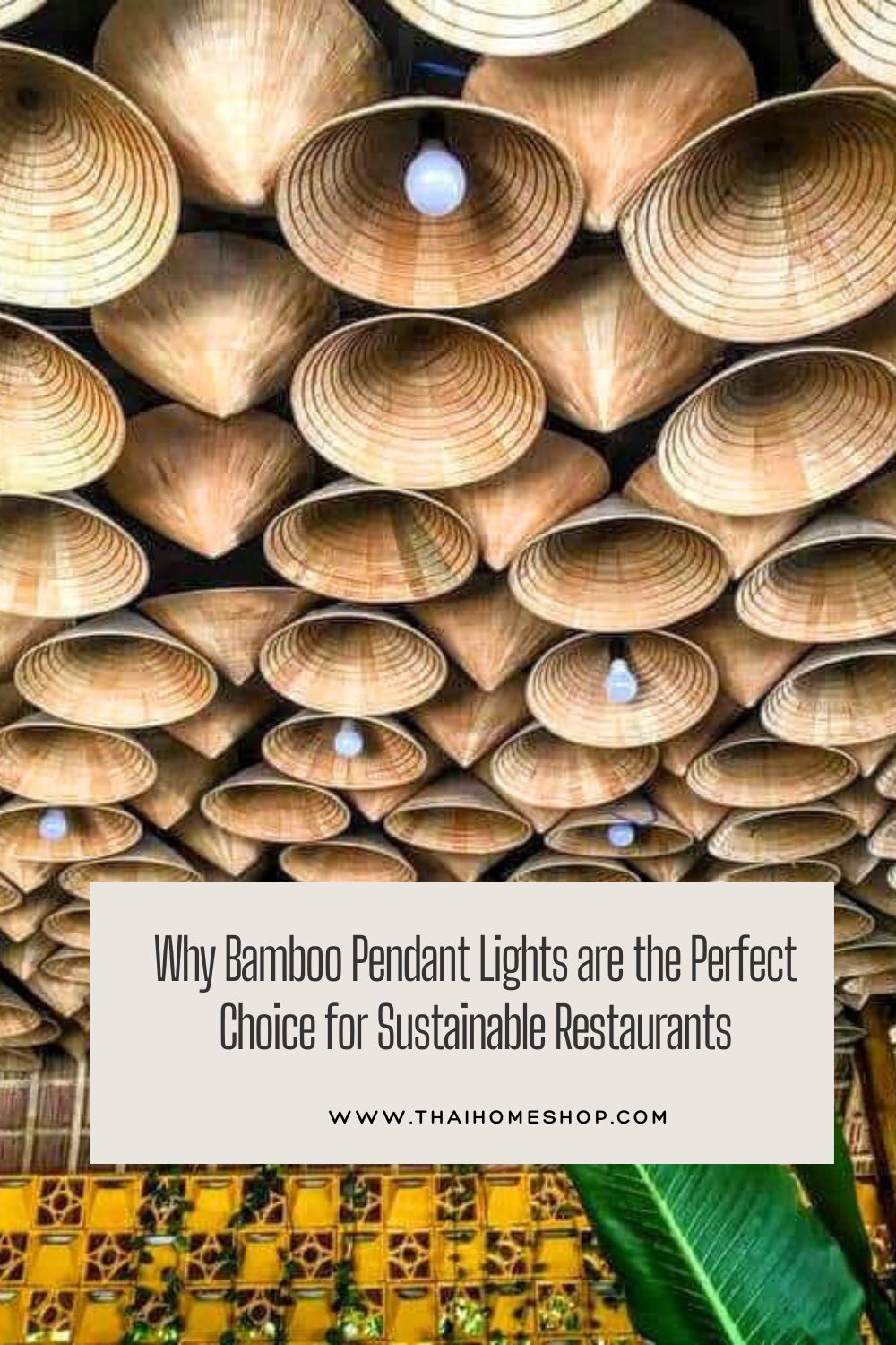 Why Bamboo Pendant Lights are the Perfect Choice for Sustainable Restaurants