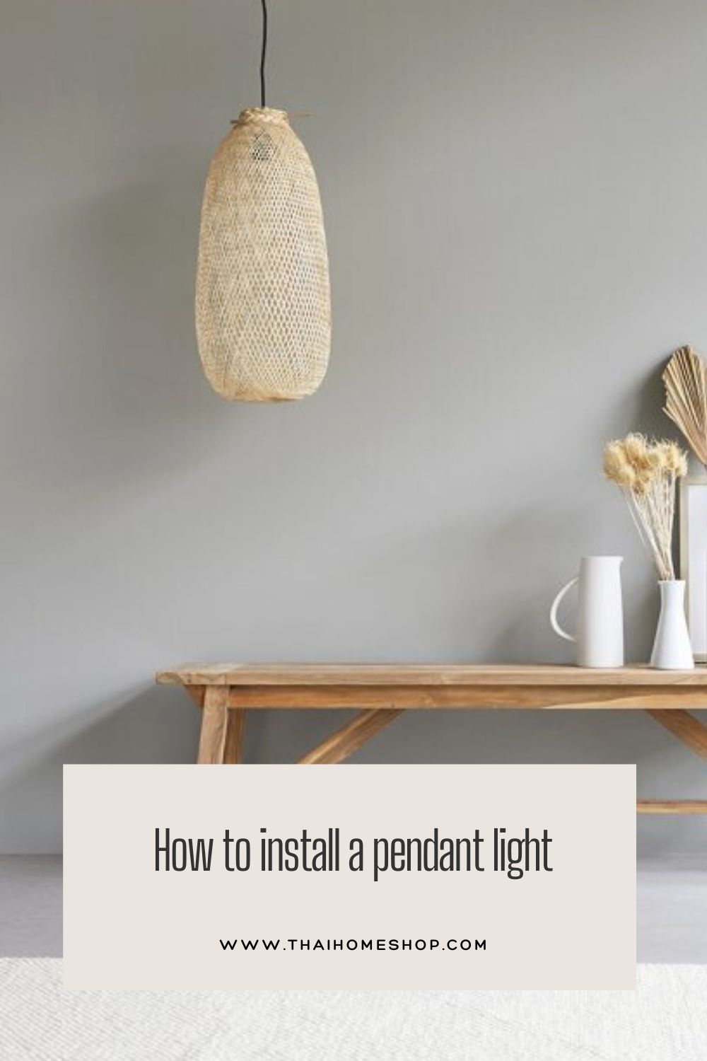 How to install a pendant light