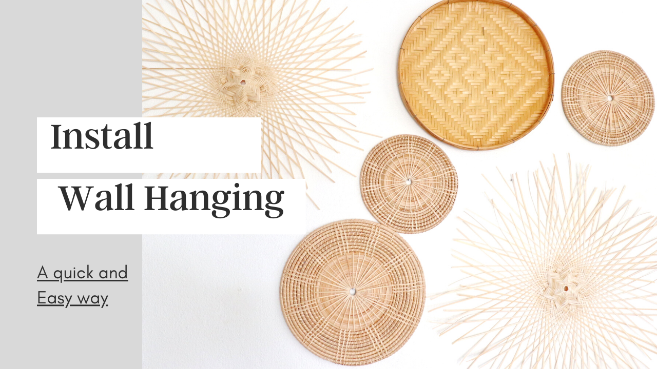 How to hang wall baskets decor 