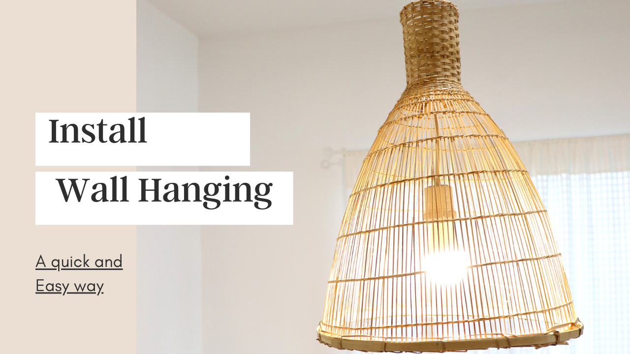 How to install bamboo pendant light