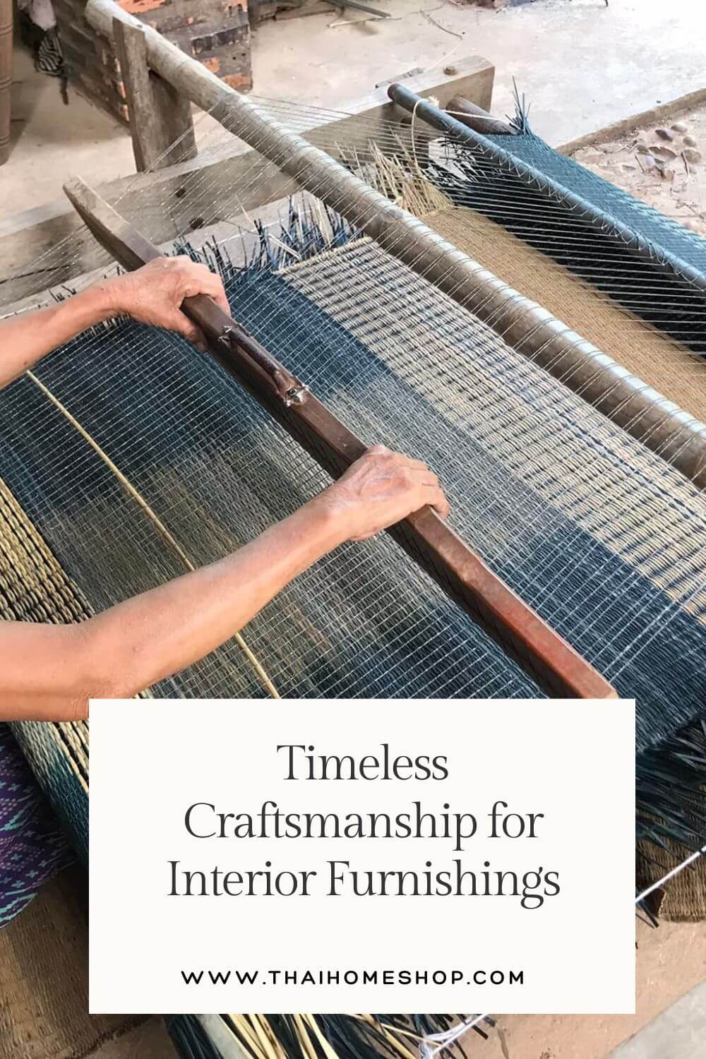 El arte de tejer en telar manual: artesanía atemporal para muebles de interior