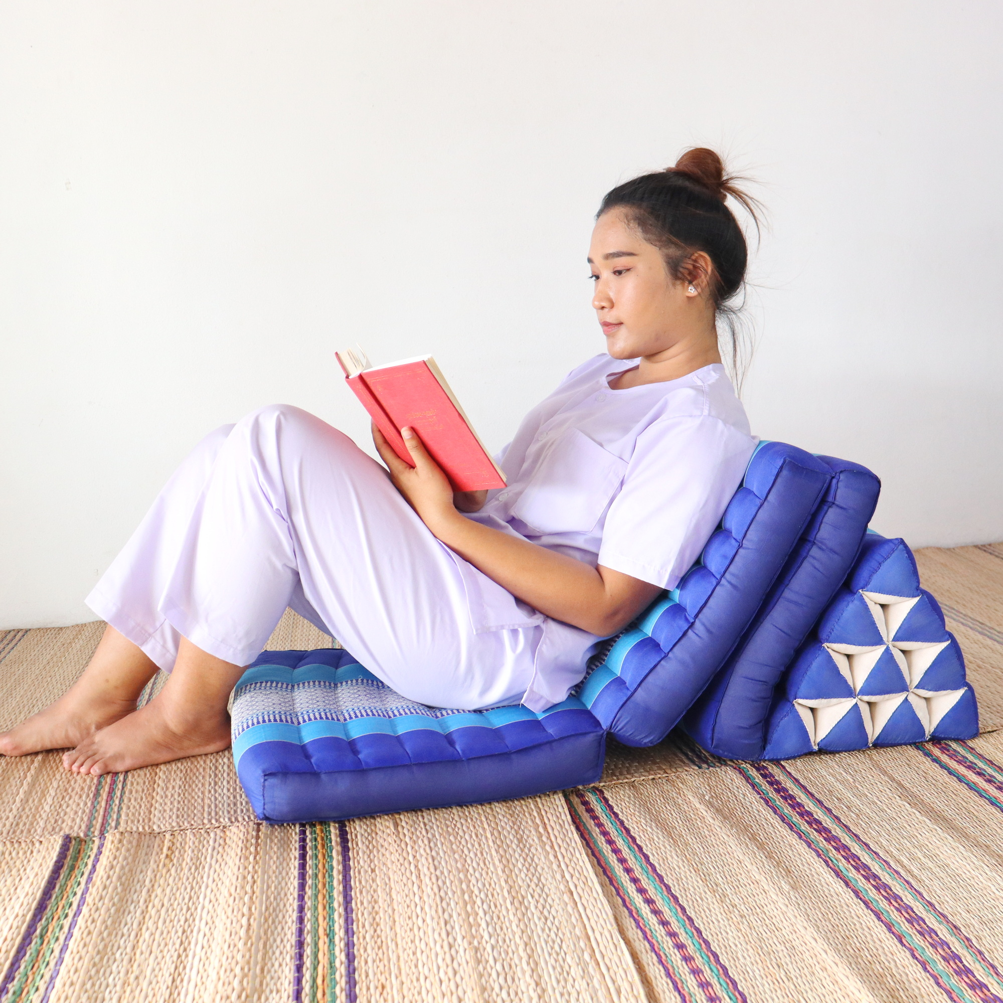Thai Triangle Pillows & Cushions- Zafus and Zabuton For Meditation - 1,2 & 3 Fold