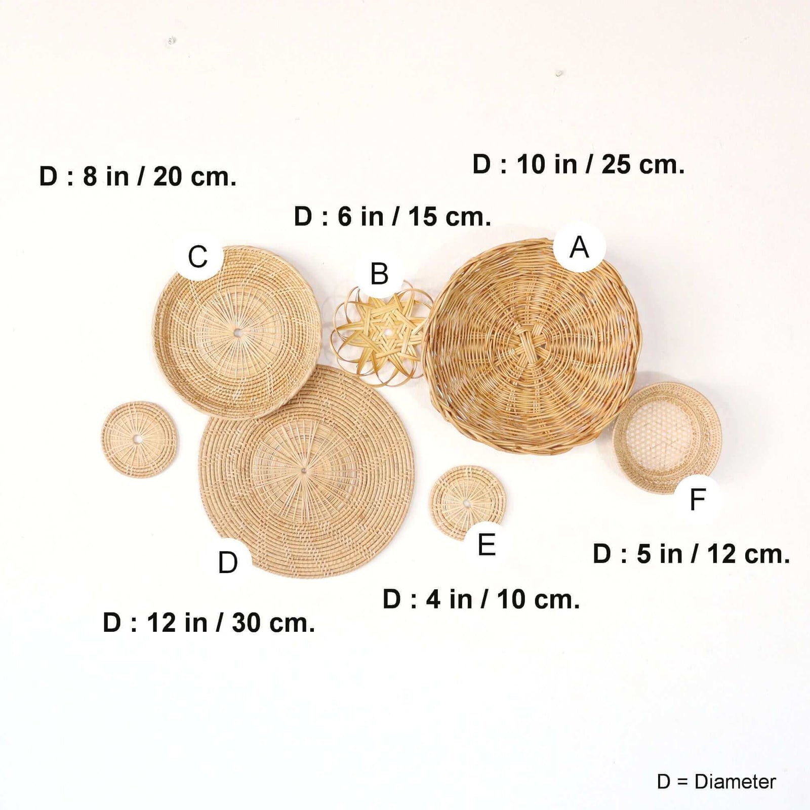 KA RISH MA - Wall Hanging Art Decorations Set of 7