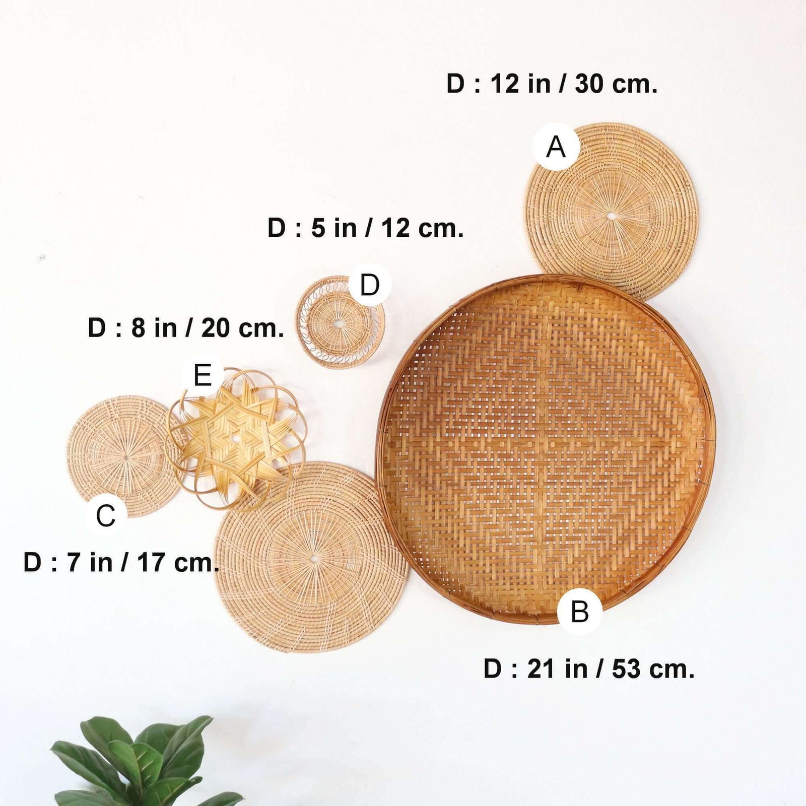 SOPA - Wall Hanging Décor Set of 6