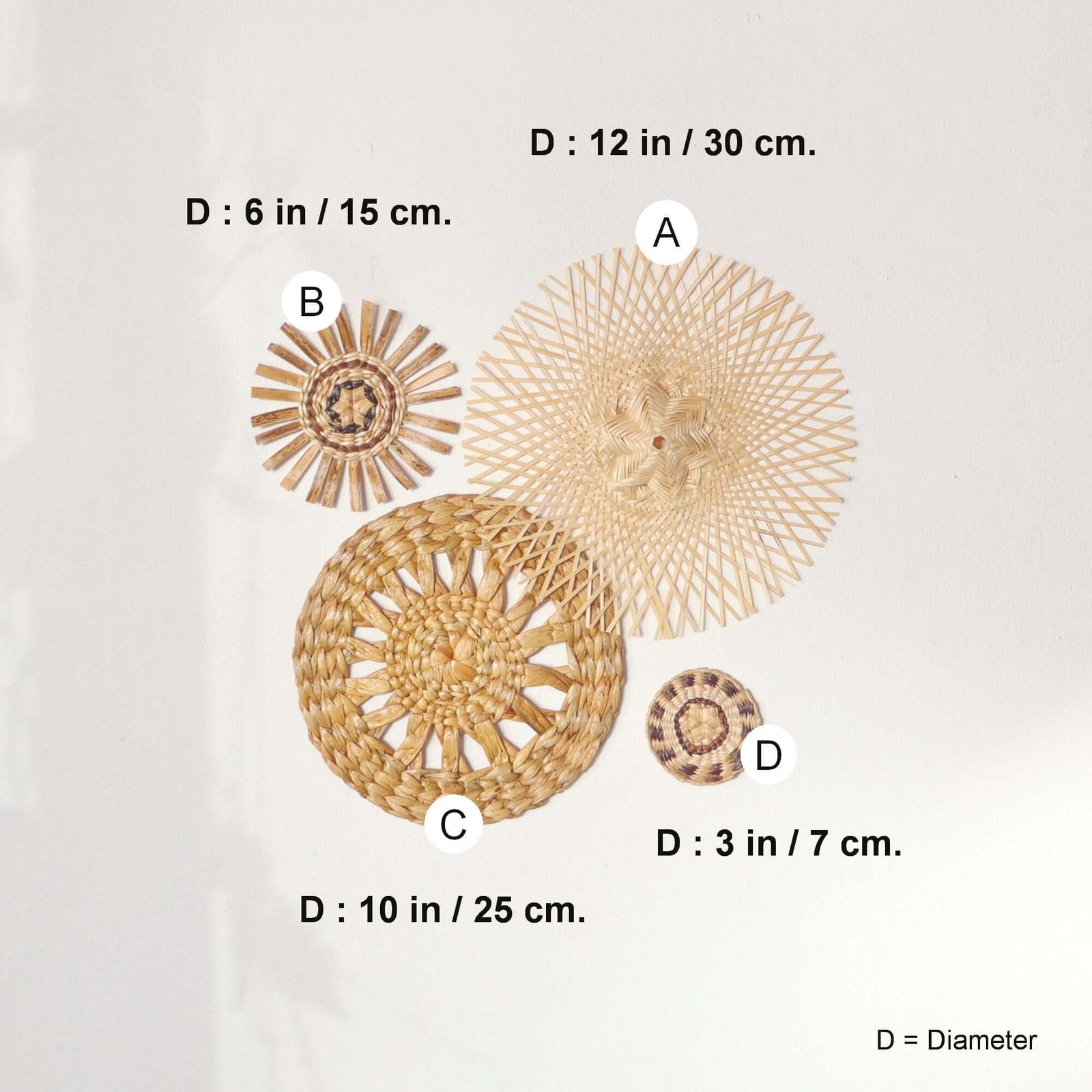 SUK SOM - Wall Hanging Décor (Set of 4)