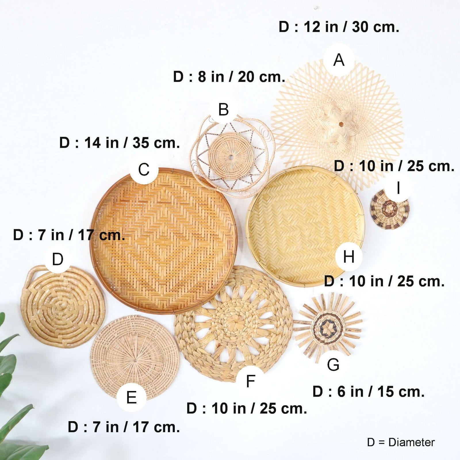SAN SUAY - Wall Hanging Décor (Set of 9)