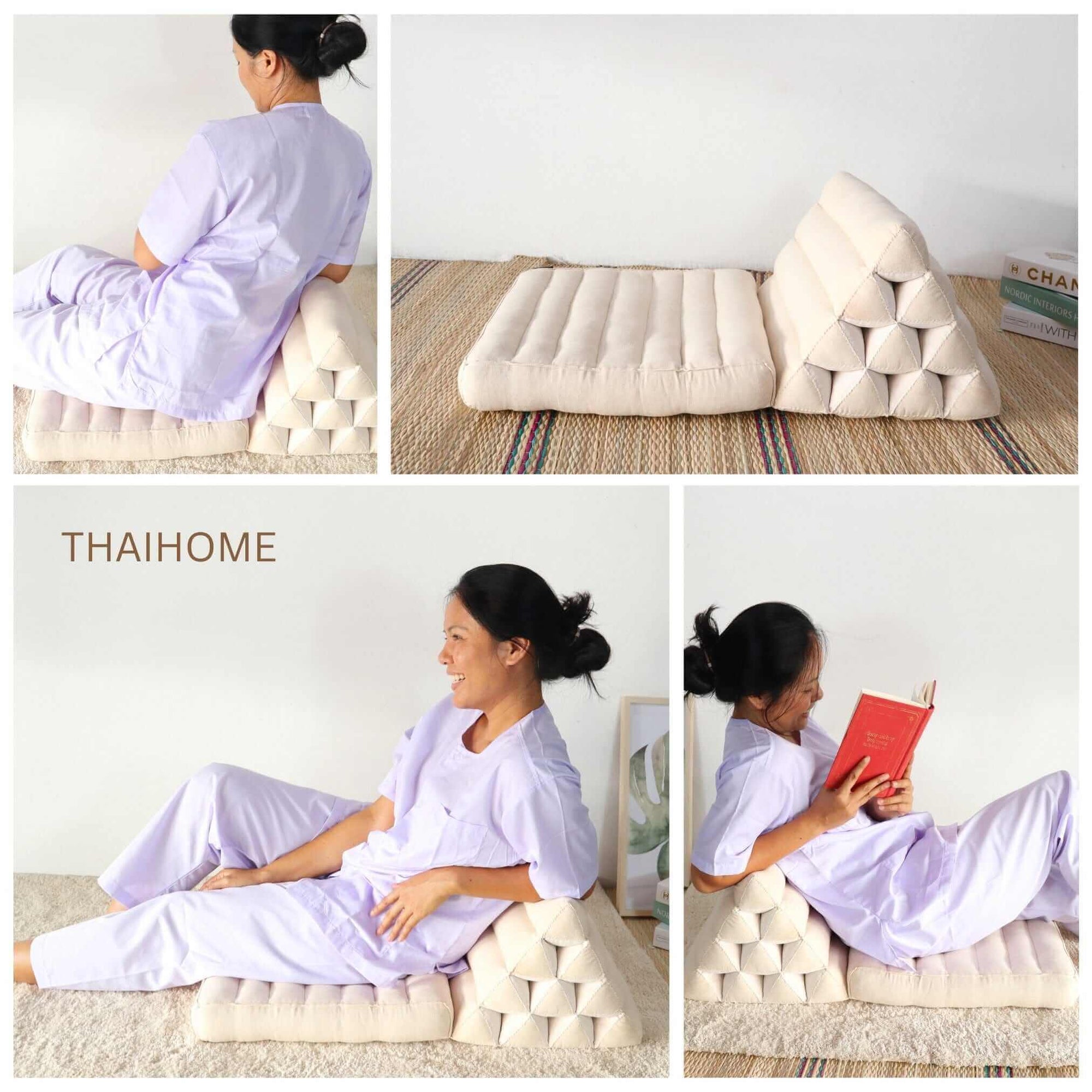KAN YA PAK - Thai Triangle Cushion (1 fold )