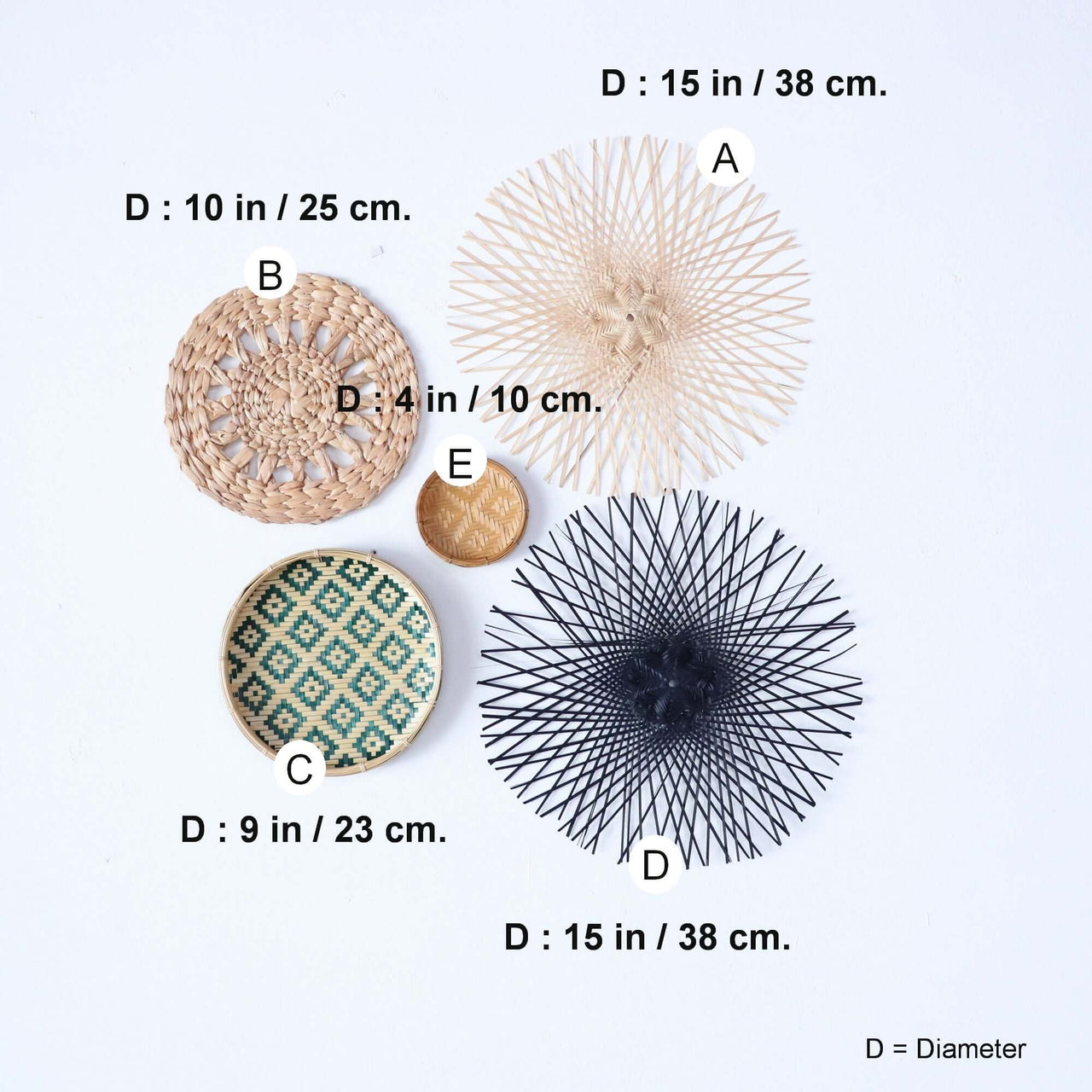 KA NOK NUCH - Wall Hanging Decor (Set of 5)