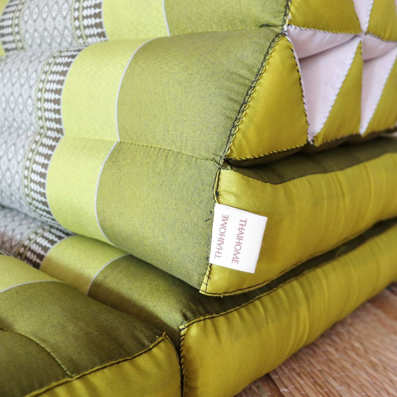 MO RA KOT - Thai Triangle Cushion (3 Fold - Dark Green)
