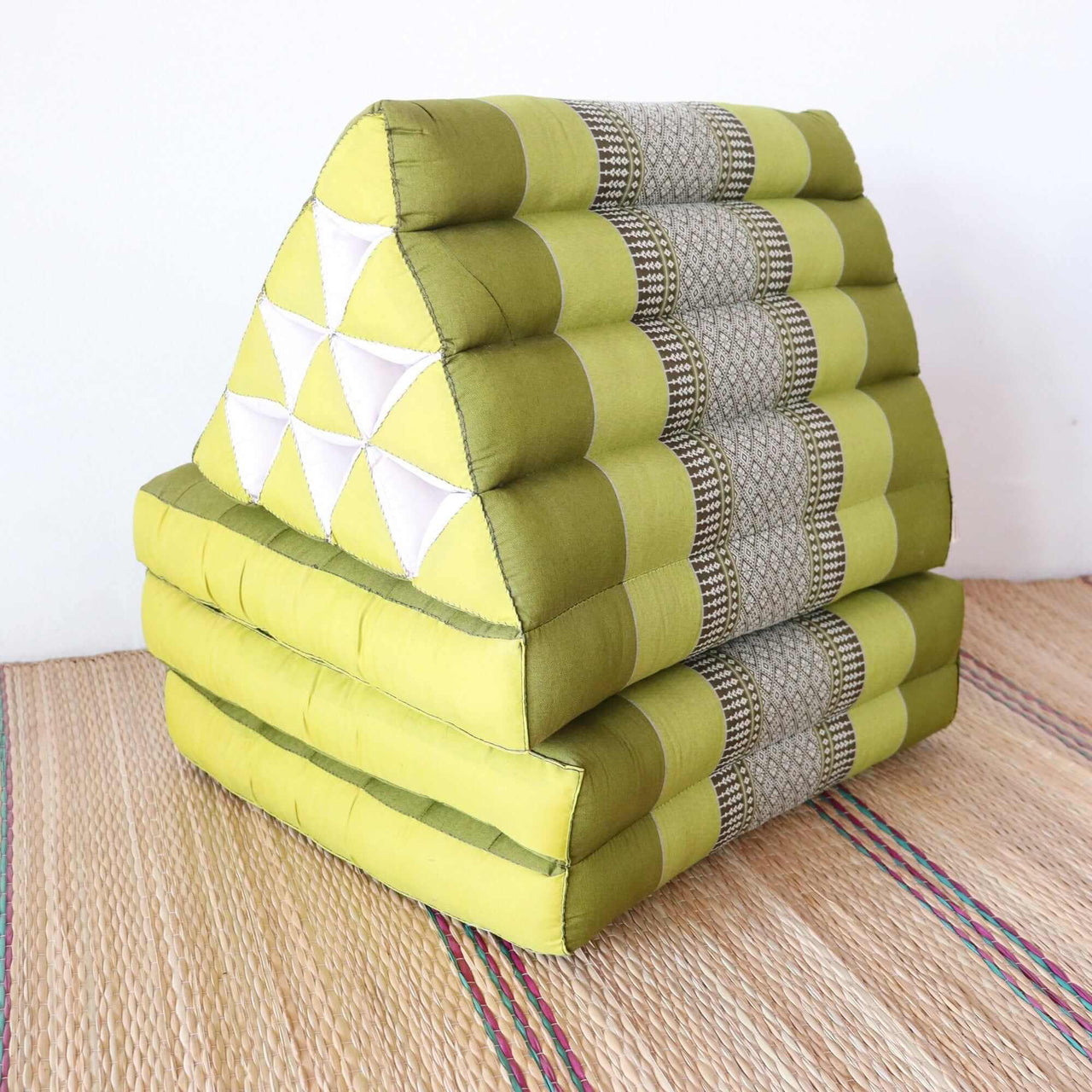 MO RA KOT - Thai Triangle Cushion (3 Fold - Dark Green)