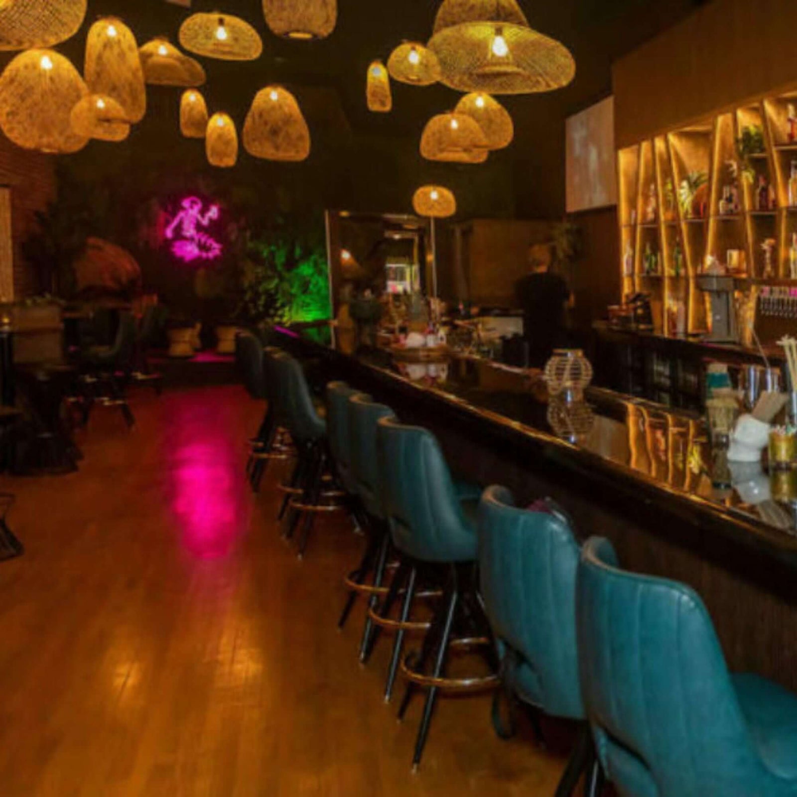 50 x colgantes de bambú - Iluminación de carpas para lugares, festivales y eventos