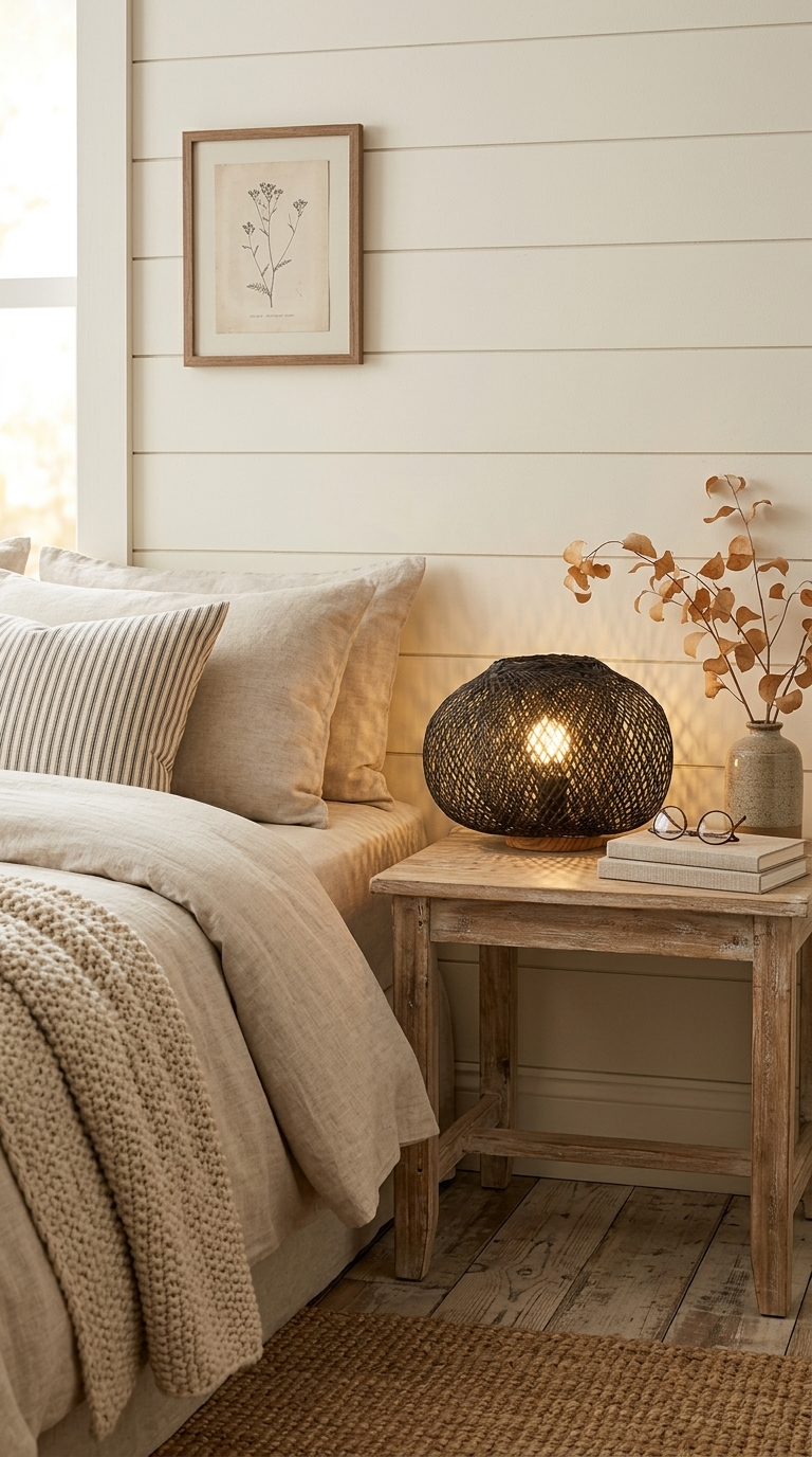 A RA WAN Boho Table Lamp (Black)