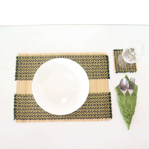 BE LIN DA - Woven Boho Placemats (Set of 4)