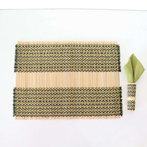 BE LIN DA - Woven Boho Placemats (Set of 4)