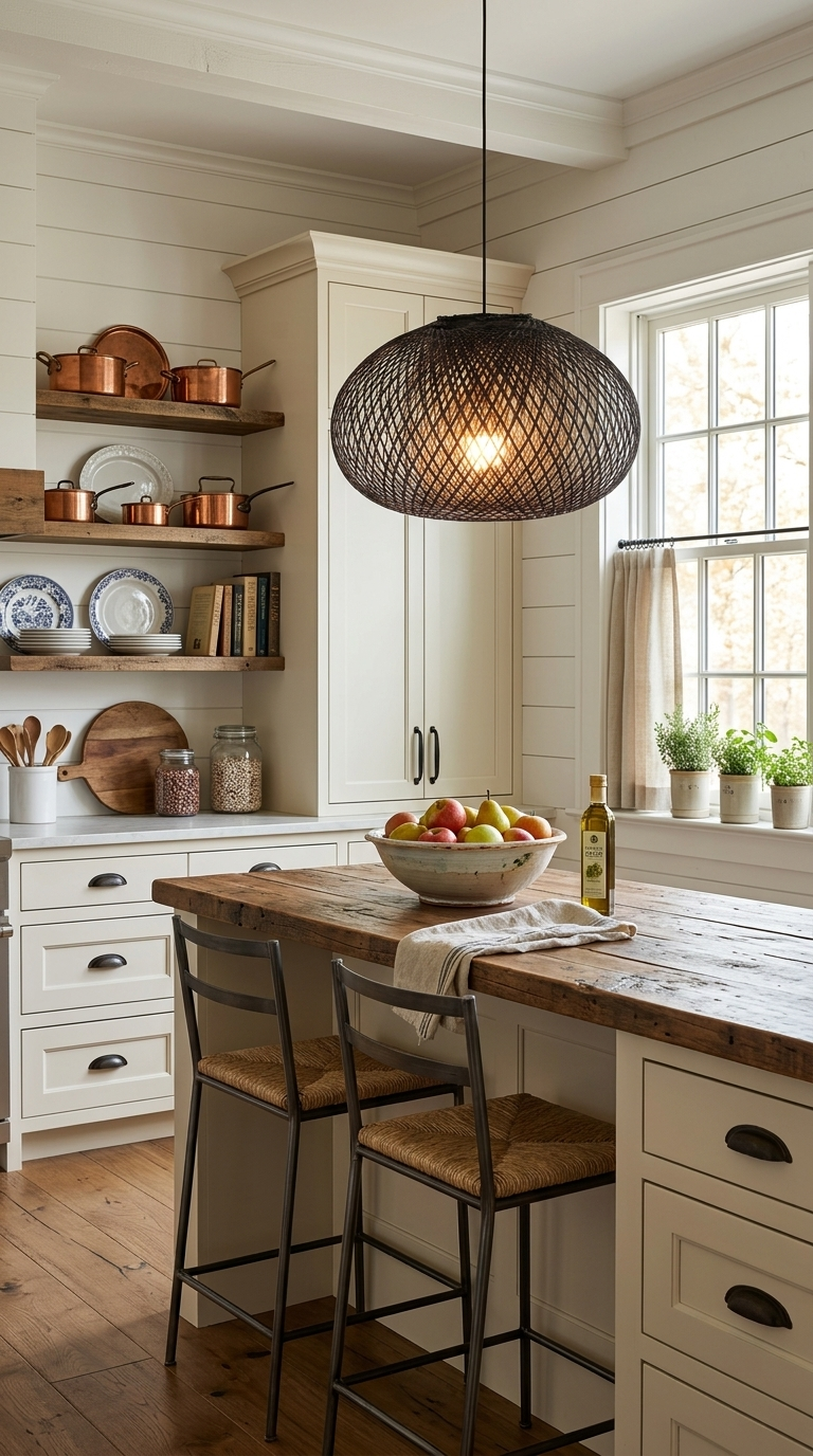 ARUNEE Black Bamboo Pendant Light