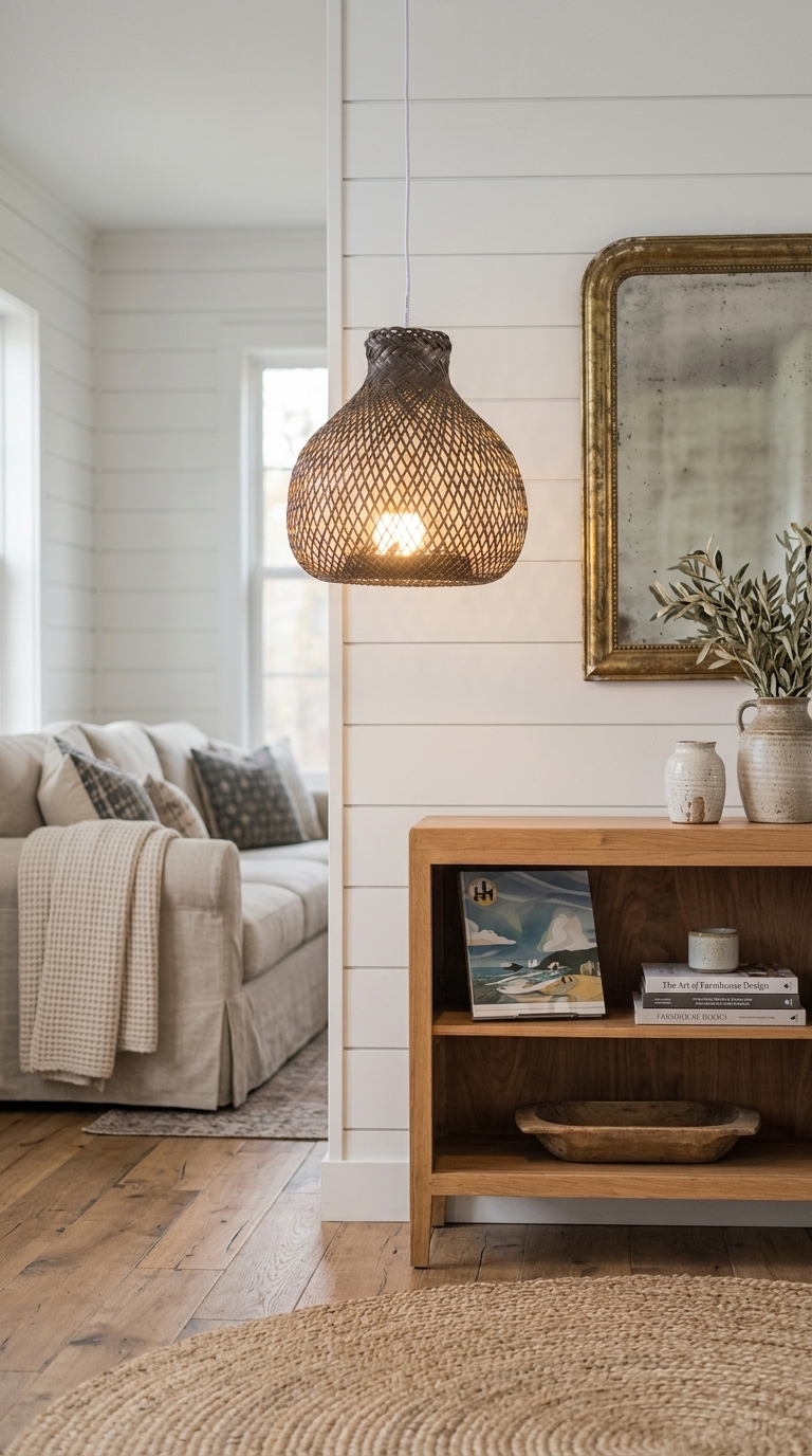BLACK KUN YA NA - Bamboo Pendant Light Shade (10 - 11 Inches)
