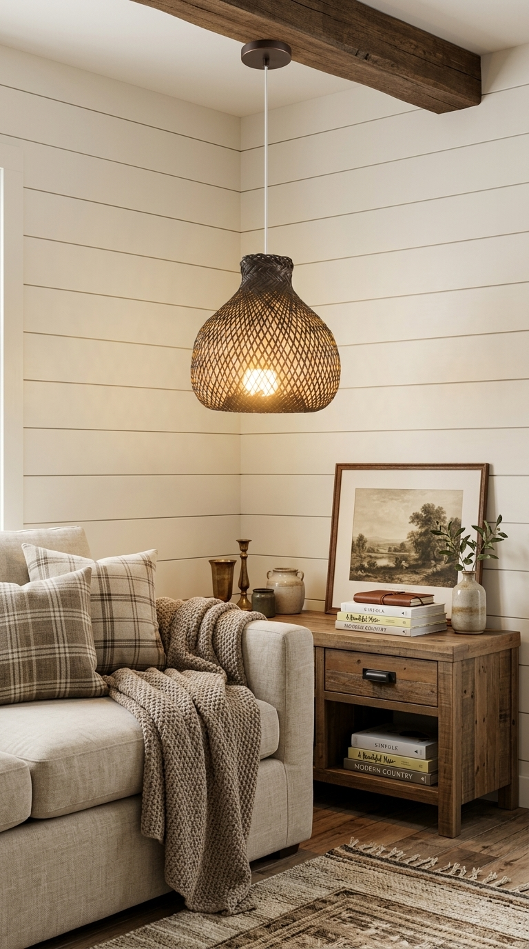 BLACK KUN YA NA - Bamboo Pendant Light Shade (10 - 11 Inches)