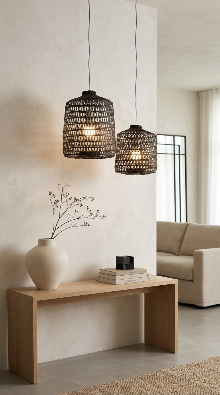 BLACK VAREE – Black Bamboo Pendant Light