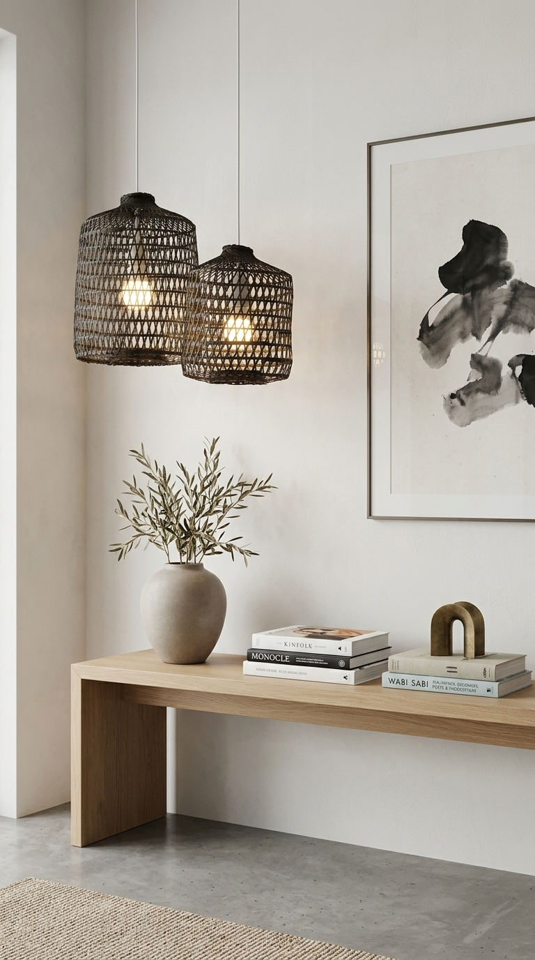 BLACK VAREE – Black Bamboo Pendant Light