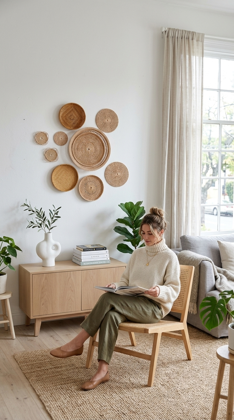 Wandbehang Wandkunst Deko 6er-Set, handgefertigt, verschiedene Größen 10–33 cm | BONG KOD RAT