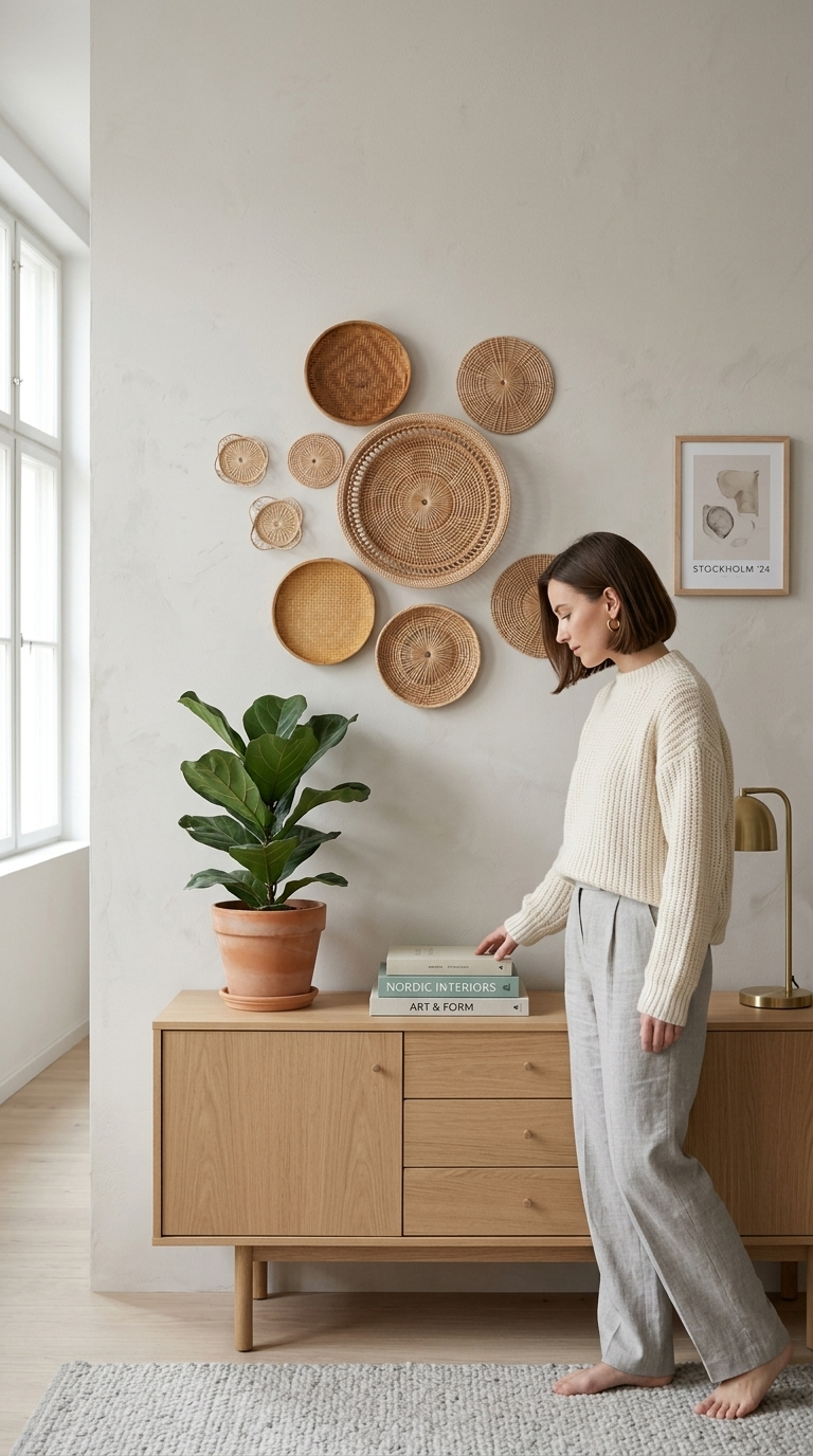 Wandbehang Wandkunst Deko 6er-Set, handgefertigt, verschiedene Größen 10–33 cm | BONG KOD RAT